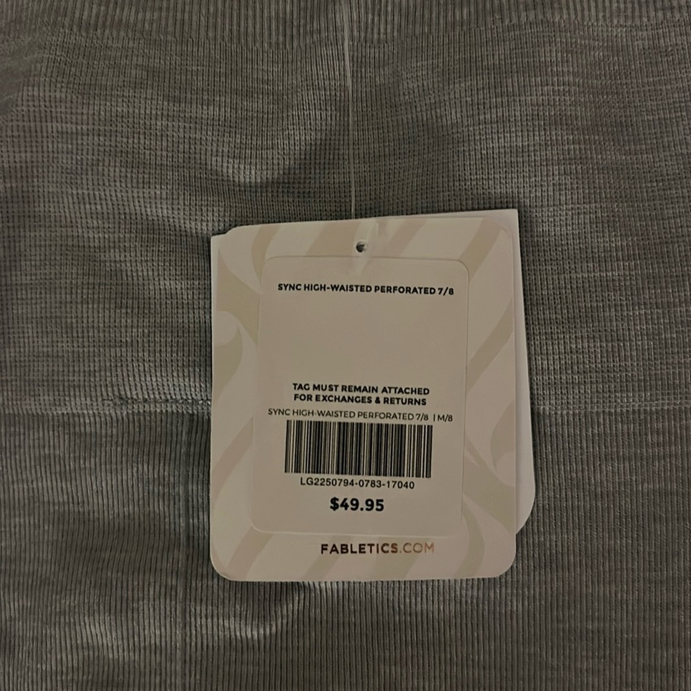 Brand new fabletics light gray leggings.